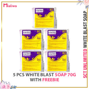 10 Pcs SCT Unlimited White Blast Bleaching Soap 70g Sabon Pampaputi Whitening Exfoliating Moisturizing Face Body Wash Moisturizer Kojic Glycerin Acne Pimple Pores Pekas Melasma Peklat Scar Blemishes Dark Spot Hydrating Beauty Skin Care For Men & Women