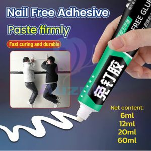 AUK Strong Nail Free Adhesive Super Glue Quick-Drying No-Punch Adhesive For Plastic Glass Metal