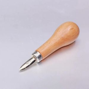 btnx Wood handle stainless steel for gem setup and edge repair – manual jewelry baffle pusher and matte tool Q8H3K