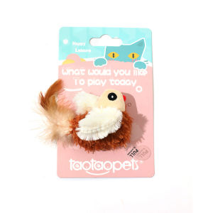 【So starry】นกมีเสียง Interactive Cat Toys ของเล่นแมว ตุ๊กตารูปสัตว์พร้อมเสียงร้อง ตุ๊กตาแมว