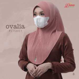 Liana Ovalia Jilbab Instant Terbaru Bahan Jersey Model Lubang Di telinga Untuk Masker Headset dll