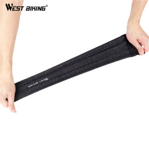 West Biking Summer Arm Sleeves Ice Fabric UV Protection Running Cycling Sports Sleeves Breathable Men Women Arm Sleeves