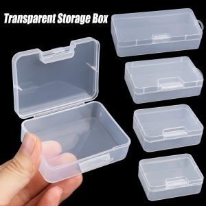 4 Sizes Small Square Clear Plastic Storage Box For Jewelry Diamond Embroidery Craft Bead Pill Home Storage Supply