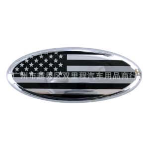 For Ford logo Front emblem rear trunk badge Back sticker for Ecosport Fiesta Mondeo Focus F150 Ranger KUGA Explorer KA American flag