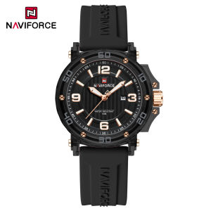 NAVIFORCE Original Watch For Women 50m Waterproof Quartz Calendar Watch Simple Dial Luminous Brand New Casual Fashion Watches NF7125