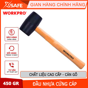 Búa cao su đầu đen tay gỗ 450gram (16OZ) Workpro - WP241039