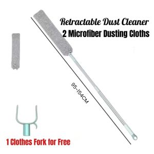 Extendable Gap Dust CleanerRetractable Long Handle Duster for Cleaning Under Refrigerator Sofa Bed Furniture Appliance
