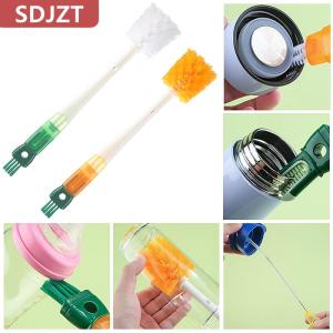 [COD] SDJZT ชุดแปรงขวดการ์ตูน5 In1ด้ามยาวแปรงถ้วยอเนกประสงค์ที่บ้านหัวแปรงทำความสะอาดครัว
