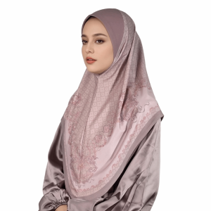 CURIO12 Chiffon Floral Print Chiffon Hijabs Multicolor Linen Turban Cap Popular Ethnic Arab Lady Headscarf Prayer