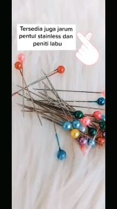 Peniti Bohlam Hijab 50 Pcs + Cup Terbaru Anti Nyangkut Dan Aman Untuk Remaja Maupun Anak Anak Untuk Berhijab / Peniti Hijab / Pear Safety Pins / Eping Peniti Hijab / Peniti Bohlam Premium / Peniti Anti Nyangkut / Peniti Terlaris / Pin Hijab