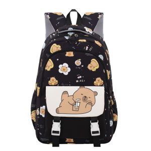 D1-3616 / 46CM CAPYBARA DESIGN Korea Backpack High Quality Beg Sekolah / School Bag / Beg Galas / Laptop / College
