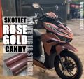 SKOTLET STIKER MOTOR ROSE GOLD METALIK CANDY SCOTLITE ROSE GOLD METALIK SKOTLET PINK EMAS MENGKILAP SKOTLAIT ROSE GOLD SKOTLET METALIK CANDY HARGA PROMO BISA COD. 
