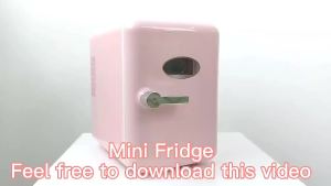 4L 6Cans Small Refrigeration Cooling and Heating Mini Fridge Refrigerator Cosmetics Beverage Dormitory Refrigerators Cooler