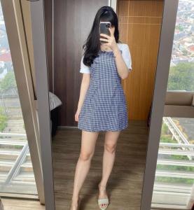 Basic id fashion BISA COD Dres korea wanita Mini / Dres wanita Delin / Dres Fashion Style Korea