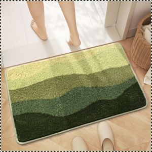 Non-slip Mat Flocking Home Floor Mat Non-slip Decorative Warm and Cozy Protection of Safety