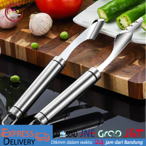 Bahan Stainless Steel Alat Penghilang Biji Buah Cabai Gadget Dapur