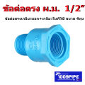 ข้อต่อพีวีซี ผ.ม. เกลียวใน+นอก  ขนาด 4 หุน   สำหรับท่อระบบน้ำประปาและงานDIY ทั่วไป. 