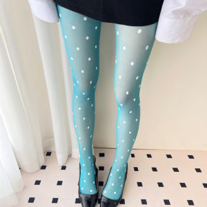 Y2K Polka Dot Stockings Women Tights with Polka Dot Print Summer 30D Ultra-thin Translucent Spicy Girl Sheer Pantyhose h260729