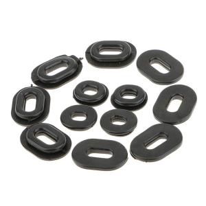6/12pcs Black Rubber Side Cover Grommets for GG125 Suzuki Motorcycle Motorbike