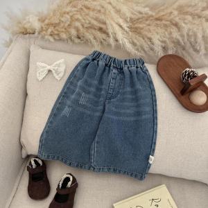 Girls pants 2026 Spring and Autumn Casual Baby Jeans Childrens Long Pants Infant Thin Versatile Straight-Leg Pants Trendy