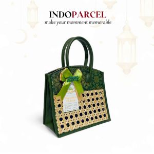 INDOPARCEL - Tas Hampers Goodie Bag Ramadhan Kain Songket Tas Hampers Lebaran Tas Bingkisan Gift Bag Tas Kado Tas Hampers Viral Model Terbaru Tas Jinjing Goodie Bag Hari Raya Idul Fitri