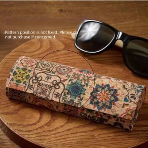 WAYCAI Hard Shell Glasses Case Lightweight Anti-pressure Spectacle Case Vintage Exotic Pattern Glasses Box Women
