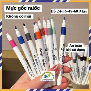 Bút Màu Acrylic Bút Acrylic Marker Vẽ Trên Mọi Chất Liệu Mực Tươi Đều Chồng Được Nhiều Lớp Màu
