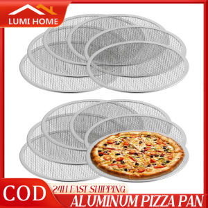 Aluminum Pizza Pan 10/12/13inch Pizza Baking Screen Mesh Pizza Tray with Hole for Oven Bakeware Outdoor Barbecue Mat