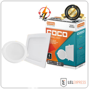 Elektrikshop Lampu Led panel light lampu Downlight 2 warna daylight dan warm white ecoking COCO