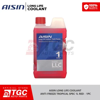 Aisin Long Life Coolant Ready to use Anti-Freeze Tropical Spec Green/Red 4L 1L - 1pc