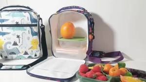 s best-selling cross-body childrens unicorn insulated bag   Large crossbody printed student lunch bag