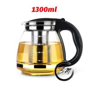 Heat Resistant Glass Chinese Tea Pot Glass Teapot Coffee Maker (500ML/ 750ML / 1100ML / 1300ML / 1500ML)玻璃茶壶家用耐高温水壶花茶大容量
