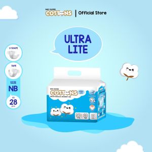 Cottons Baby Diapers - Ultra Lite Popok Bayi NB/S/M/L/XL/XXL  Popok Bayi/ Popok Sekali Pakai