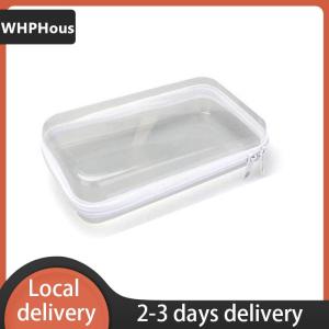 [COD] WHPHous Ship within 24 hours Transparent Zippered Hard Pouch Multifunctional Large Capcity Blocks Toy Storage Bin Makeup Storages Organizers