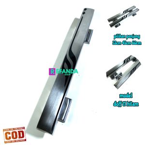 Handle Pintu Stainless Eropa Modern Warna Hitam - Panjang 33cm/45cm/60cm