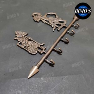 Kapstok Gantungan Baju Kuningan Motif Wayang Gantungan Kunci Handuk