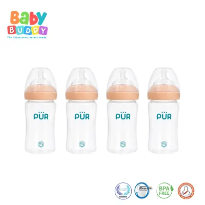 Pur Promo Bundles - BUY 3 GET 1 Advanced Wide Neck Feeding Bottle (100% Anti-Colic Bottles)