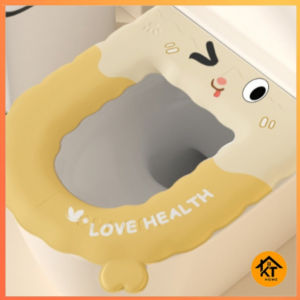 เบาะรองชักโครก  แผ่นรองนั่งชักโครก สะดวกสบาย เด็กใช้ได้ นิ่มกันน้ำ ล้างทําความสะอาดง่าย สําหรับห้องน้ำ KT432 พร้อมจัดส่งในไทย