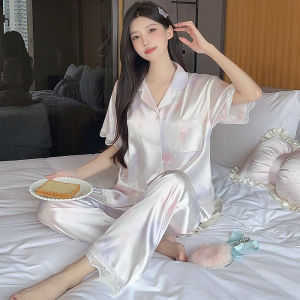 BED TIME STORY ชุดนอนมินิมอล ชุดนอนแฟชั่น ชุดนอนขายาว มีหลายไซต์ อก 30-44 นิ้ว W158