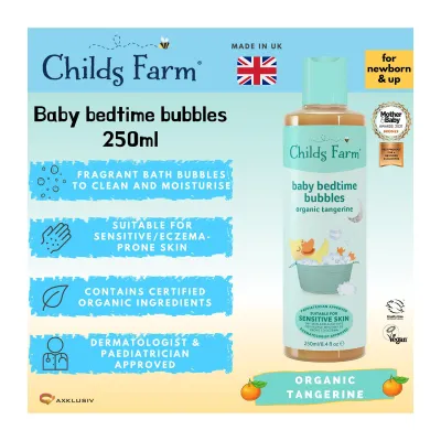 Childs Farm Baby Bedtime Bubbles Tangerine
