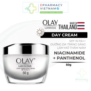 Kem Dưỡng Ẩm BAN NGÀY OLAY LUMINOUS Hỗ Trợ Căng Bóng Sáng Da Rạng Rỡ 50G
