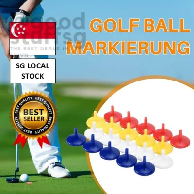 [SG 🚚] 50 PCS Golf Ball Marker 18mm Random Color