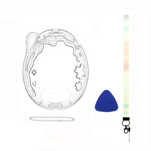 SPARAK Crystal PC Vỏ bảo vệ Trong suốt Chống bụi Vỏ cứng  Bảo hiểm toàn diện Vỏ trong suốt Cho Kết nối Tamagotchi Phụ Kiện Máy Chơi Game