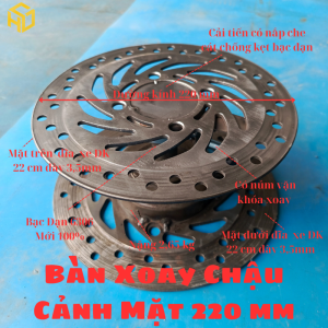 Bàn Xoay Cây Cảnh Chịu Tải 200kg Cải Tiến Có Chốt Khóa Xoay Nắp Che Cát Chống Kẹt Bạc Đạn