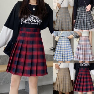 KARAKOREA 888 Tartan Midi Tennis Skirt/Korean Pleated Skirt/Rok Midi/Rok Tartan