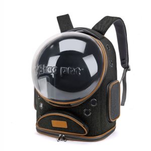 Transparent Space Capsule Pet Backpack Large Space Breathable Double Shoulder Pet Carrier Bag Portable Outdoor Travel Bag For Cats Small Dogs Convenient Pet Supplies
