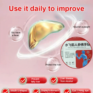 Ginseng Liver Detox Patch Natural Liver Cleanse Plaster Protection for Overtime Workers Herbal Ingredients for Liver Health