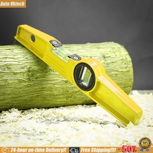 [Vktech]Two Lines Spirit Level Magnetic Aluminium Shell Portable Inclinometer Fall Protection Instruments for Medicine Industrial