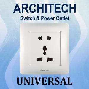 ARCHITECH INFINITY A63-C06 WHITE Stop Kontak - Colokan Universal