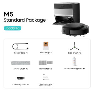 Lefant M5 Pro LiDAR Robot Vacuum and Mop 18000Pa Suction PSD 2.0 Obstacle Avoidance 120-Day Self-Emptying Auto Wash Dry & Refill